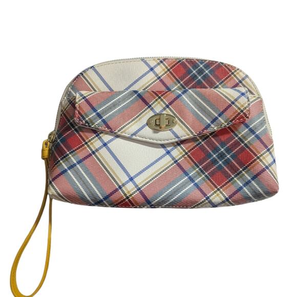 Talbots Tartan Plaid Wristlet 2 Pocket Handle NWOT - Picture 8 of 8